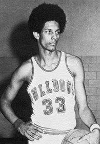 Basketball captain Keith Harrell, 1974