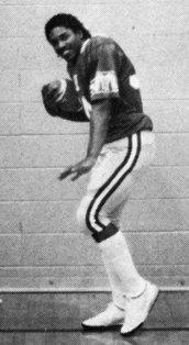 Greg Lewis in football uniform from high school years